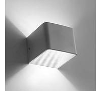 MSGIRVLZL Lampe De Chevet Carrée Créative, Applique Murale En Métal En Aluminium, Applique Murale D'Éclairage Haut Et Bas, Appliques Led Modernes 5W, Luminaires Décoratifs Simples Pour Chambre, Couloi