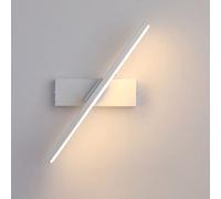 MSGIRVLZL Lampe De Chevet Créative, Applique Murale À Bande Led Moderne 330 ° Rotatif Réglable Applique Murale Commode Multifonctions Luminaires Muraux Pour Salon, Salle À Manger, Bureau/Blanc/Warm Li