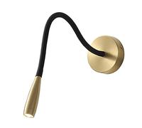 MSGIRVLZL Lampe De Lecture De Chevet, Applique Murale À Led Moderne, Appliques Murales À Disque En Laiton Avec Tuyau Réglable À 360 °, Mini Appliques De Chambre À Coucher, Appliques Murales Minimalist