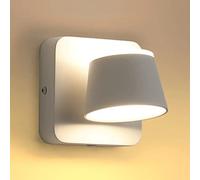 MSGIRVLZL Lampe De Lecture De Chevet Applique Murale Créative En Alumien Métal 360 ° Rotation Réglable Applique Murale D'Éclairage Vers Le Haut Et Vers Le Bas, Appliques Murales Led Modernes 6W Livrée
