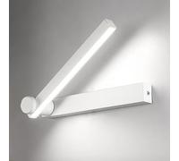 MSGIRVLZL Lampe De Lecture De Chevet, Applique Murale Linéaire En Métal Avec Fonction De Réglage À 180 °, Applique Murale Noire À Longue Bande, Appliques Murales Led Modernes 5 W, Appliques Murales Dé