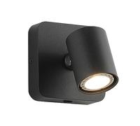 MSGIRVLZL Lampe De Lecture De Chevet Avec Fonction De Réglage 360 ° + 80 °, Mini Applique Murale En Métal, Appliques Murales Led Modernes, Luminaire Gu10, Applique Murale De Décoration De Chambre Si