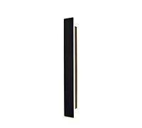 MSGIRVLZL Lumière D'Ambiance De Couloir À Un Caractère, Applique Murale À Longue Bande Led Moderne, Applique Murale En Métal Linéaire Noir Avec Mode De Réglage À 3 Couleurs, Appliques Murales D'Éclair
