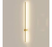 MSGIRVLZL Lumière D'Ambiance D'Éclairage Décoratif De Bande De Led Moderne, Applique Murale De Chevet Linéaire De Chambre À Coucher, Longues Appliques Murales En Laiton Avec Réglage Pivotant À 330 °,