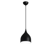 MSGIRVLZL Luminaire Suspendu En Fer Forgé À Une Tête Avec Douille E27, Suspension D'Îlot De Cuisine, Lampe À Suspensionaron Nordique, Lustres À Dôme Noir Pour Restaurant, Bar