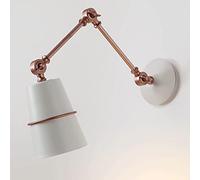MSGIRVLZL Luminaires Muraux Rétro Industriels, Applique Murale En Métal Avec Applique Murale À Long Bras Oscillant À Réglage Rétractable, Douille E14, Lampes De Lecture De Chevet De Chambre À Coucher