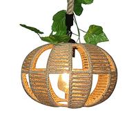MSGIRVLZL Lustre Industriel Américain Créatif Corde De Chanvre Design Pendentif Plafonnier Tube De Café Luminaire Décoratif Pour Bar Restaurant Salon, Salle À Manger, Cuisine