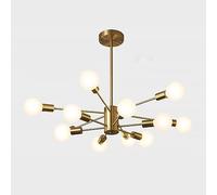 MSGIRVLZL Lustres Spoutnik 12/16 Têtes, Suspension Géométrique En Laiton Avec Douille E27, Lampe Suspendue De Salon Antique, Lampes À Suspension D'Éclairage De Salle À Manger, Lampes Suspendues Indust