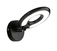 MSGIRVLZL Minimalist Modern Directed Wall Sconce for Bedroom, Round Wall Sconce, Creative Lighting Fixture, Modern Mirror Light, Bright E27 Socket, Spiral Socket Light Fixtures/Noir