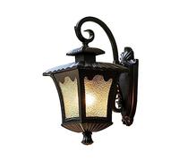 MSGIRVLZL Minimalist Style E27 Aluminum Wall Sconces with Retro Glass, Farmhouse Style, Plug-in Wall Spotlight, Suitable for Bedroom, Loft, Study, Black Wall Light Fixture