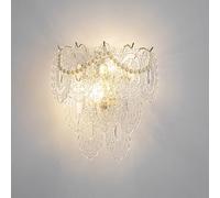 MSGIRVLZL Modern Recessed Hallway Wall Lights, Vintage Indoor Glass Wall Sconce,D Kitchen Wall Light, Nordic Wall Lamp for Bedroom, Bedside, Living Room/3-Layer