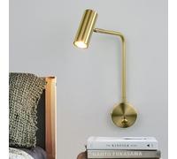 MSGIRVLZL Modernd Wall Light with 7W Rotating Led Reading Lamp, Adjustable Long Arm with On/Off Switch, Wired Wall Spotlight for Industrial Farmhouse Style, Suitable for Living Room, Bedroom/3000K