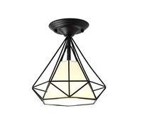 MSGIRVLZL Nordic Diamond-Shaped Chandelier, Modern Creative Personality Chandelier for Living Room, Dining Room, Kitchen, Cafe, Ceiling Light, 1 E27 Bulb, Warm Light, Mounting Light (Color/Blanc