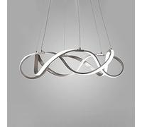 MSGIRVLZL Plafonnier En Spirale À Led - Lampe Suspendue À Ondulations Torsadées De Concepteur Créatif Moderne - Lustre Télécommandé À Intensité Variable Pour Éclairage De Suspension De Salon [Classe É