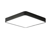 MSGIRVLZL Plafonnier Led Moderne 24W Avec Fonction De Détection De Gamme, Plafonniers Carrés Noirs, Plafonnier Encastré, Plafonniers Nordiques Simples Pour Chambre, Salon, Couloir