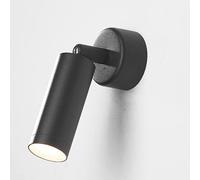 MSGIRVLZL Projecteur Cylindrique Noir Lampe De Lecture De Chevet Créative 5W Led Appliques Murales Simple Éclairage Décoratif Noir Appliques Murales Pour Ferme, Salle À Manger, Couloir