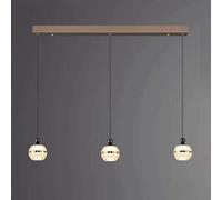 MSGIRVLZL Suspension Acrylique Sphérique Créative, Lustres En Métal Noir Pour Le Chevet De La Chambre À Coucher, Lampe À Suspension Moderne À Led 3 Modes De Couleur, Luminaire Suspendu Simple Pour Îlo