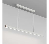 MSGIRVLZL Suspension Linéaire Led De Salon, Éclairage Suspendu En Bande D'Alumiavec Lampe À Suspension À Abat-Jour En Acrylique, Longs Lustres Modernes Et Simples Pour Îlot De Cuisine, Au-Dessus De L'