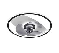 MSGIRVLZL Ventilateur Décoratif De Chambre À Coucher Avec Lumière, Plafonniers Techniques Avec Abat-Jour En Acrylique, Ventilateur D'Alimentation En Air À 3 Vitesses, Plafonnier Led Moderne À Intensit