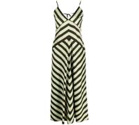 MSGM chevron-print rear-tie dress - Neutrals 38-40-42-44