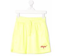MSGM Kids embroidered-logo track skirt - Yellow 4 yrs-6 yrs-12 yrs-14 yrs