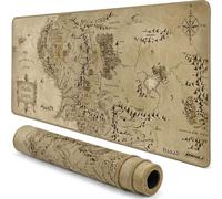 MSHAJ Gaming Mouse Pad XL, Extended Large Mouse Mat Desk Pad 31.5x11.8x0.12IN, Stitched Edges Non Slip Mousepad for Computer, Office, Keyboard and Laptop-Middle Earth Map