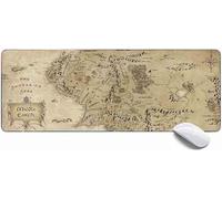 MSHAJ Gaming Mouse Pad XL,Extended Large Mouse Mat Desk Pad 31.5x11.8x0.12IN,Stitched Edges Non Slip Mousepad for Computer,Office,Keyboard and Laptop-Middle Earth Map