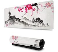 MSHAJ Polyester 31.5x11.8IN Extended Mouse Pad with Non-Slip Rubber Base, Double Stitched Edges - md23