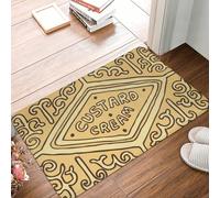 MSHEEFG Custard Cream British Biscuit Doormat Rug carpet Mat Footpad Floor Mat Entrance Washable 40×60 CM
