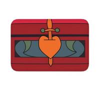 MSHEEFG Dirt Catching Mats Evil Queen Heart Box Bath Mat Rug Home Doormat Kitchen Carpet Balcony 40 * 60 CM