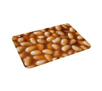 MSHEEFG Flannel Non-slip mat Baked Beans Doormat Floor Cushion Carpet Rug for Kitchen Entrance Home Footpad Mats 40 * 60 CM