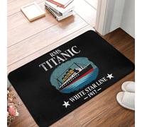 MSHEEFG For Boys Who Just Love The RMS Titanic Doormat Floor Mat Water oil proof Carpet Rug for Kitchen Entrance Home Footpad Mats 40 * 60 CM