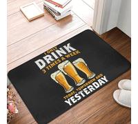 MSHEEFG Funny Kiss The Cook And Bring Him A Beer Doormat Floor Mat Absorbent Mat Carpet Rug for Kitchen Entrance Home Footpad Mats 40 * 60 CM