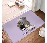 MSHEEFG Poodle Person - Person Who Loves Poodles Doormat Non-slip Bathroom Floor Mats Home Entrance Rugs Kitchen Bedroom Carpet Footpad 40 * 60 CM