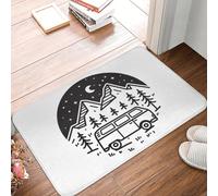 MSHEEFG RV under the night sky Anti-slip Doormat Floor Mat Dust-proo Carpet Rug for Kitchen Entrance Home Balcony Footpad Mats 40 * 60 CM