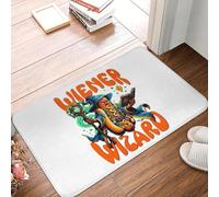 MSHEEFG Sausage Wizard Doormat Non-slip Super Absorbent Bathroom Floor Mats Home Entrance Rugs Kitchen Bedroom Carpet Hallway Footpad 40 * 60 CM