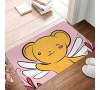 MSHEEFG Waterproof Dirt Trapper Mat Kero Card Captor Sakura Bath Mat Cardcaptor Sakura Cartoon Anime Doormat Living Room Carpet Entrance Door Rug Home Decoration Washable 40 * 60 CM