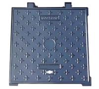 MSHGSKU Cast Iron Square/Rectangular Manhole Cover & Frame 16x24in, 24x24in for Outdoor Sewer Maintenance, 5 Ton/10 Ton Load Capacity, Ideal for Road Installation (5t, 24x24in/60x60cm)