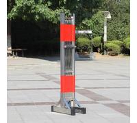 MSHGSKU Expandable Stainless Steel Telescopic Fence Durable Safety Barricade for Traffic Control & Construction Road Interception Barrier (B 1.2x2.5m)