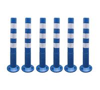 MSHGSKU Flexible Traffic Cones 76 cm High Safety Barriers Durable Plastic with Reflective Stripes for Commercial Parking Lots Night Visibility Road Safety Equipment