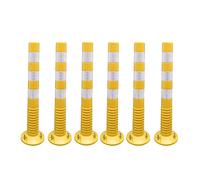 MSHGSKU Flexible Traffic Cones 76 cm High Safety Barriers for Commercial Parking Reflective Bands for Night Visibility Durable Plastic Construction Ideal for Road Safety and Event Manageme