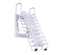 MSHGSKU Heavy Duty Wall Mounted Ti mg Alloy Attic Ladder 661~1102lb Load Capacity Pull Down Folding Ladder for Home Decoration 6.5 7.3ft Height A1 2 2.25m