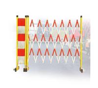 MSHGSKU High-Strength Telescopic Barrier for Traffic Control 3.5M Retractable Metal Fence with Rubber Base Portable Folding Security Gate for Road Safety (250cm/8.2FT)