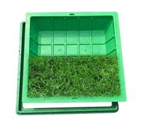 MSHGSKU Invisible Grass Drain Covers - Square Resin Manhole Cover with FrameOutdoor Lid for Garden and Yard (80 x 80 cm) - Sunken Design for Seamless Integration