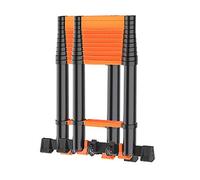 MSHGSKU Multi-Purpose Telescopic Ladder - Portable Aluminum Extension Ladder Foldable Design for Home Garden and DIY Projects - Adjustable Height Lightweight Space-Saving Solution