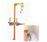 MSHGSKU Portable Air Conditioner Lifting Crane with Self-locking Winch for Easy Outdoor A/C Installation, 660lbs Max Load