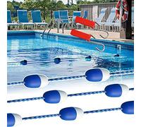 MSHGSKU Preassembled Pool Rope with Hooks, 3.3-33 Ft Long Safety Deep/Shallow End Divider, Float Lines for Separating Driveways/Swimming Areas (Size : 2m/6.6ft)