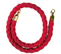 MSHGSKU Queue barrier Twisted Rope Barrier, 1 Pc Queue Rope Blue Red Yellow Black Crowd Control Hanging String/Cords for Stanchions Post Stand, 1 2 3 M Braided Hemp Rope, Indoor Outdoor En