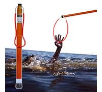 MSHGSKU Rescue Pool Pole,Adjustable Telescopic Pool Safety Pole & Rope, Lifeguard Hook for Emergency Rescue - 14 to 20 Feet, Ideal for Boats, Water Parks, Yachts (Size: 450cm/177in)