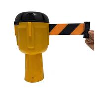 MSHGSKU Retractable Cone Barrier Tape, 16.4ft Safety Belt Topper for Traffic Control, Perfect for Blocking Pedestrian Areas and Managing Traffic Flow, Durable & Easy to Use